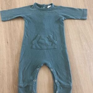 Kate Quinn Blue Footies One Piece Soft Knit